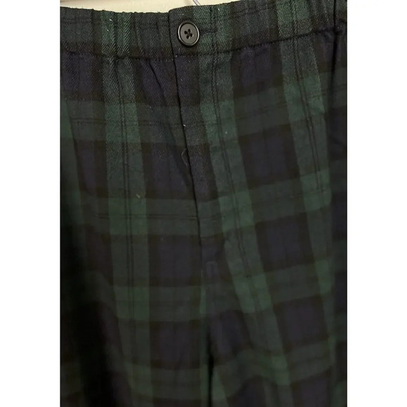 Brandy Melville Women's Tilden Pants in Green Plaid Flannel ONE SIZE - Picture 6 of 7